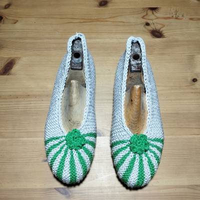 niedliche gestrickte Ballerina Gr. 38/39