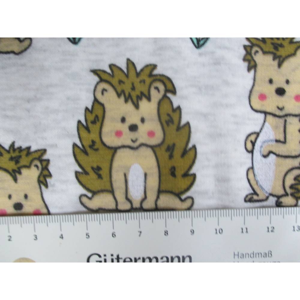 Alpenfleece Kuschel Sweat Igel ecru' meliert (1m/14,-€) Bild 4