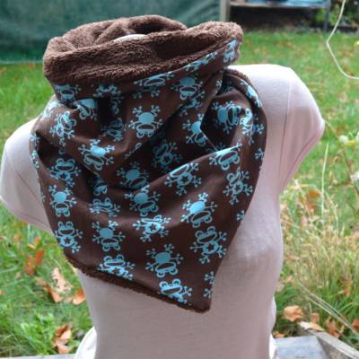 Schlupfloop Loop Tuch Frosch Frösche Kuschlig 