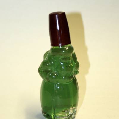 Antiker Weihnachtsmann Glasflasche Bakelit Deckel 1920