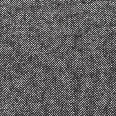 Wollstoff Fischgrat Grau – weicher Flanell aus Schurwolle und Baumwolle