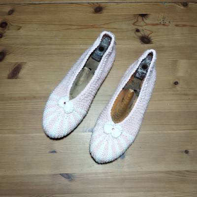 niedliche gestrickte Ballerina Gr. 38/39