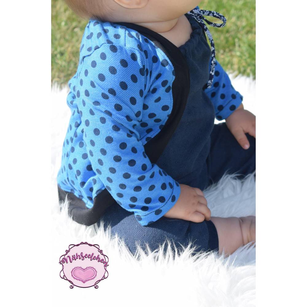 Schnittmuster Kinder Cardigan – Groessen 74 bis 146 – Mit Kapuze oder Buendchen – Raffung Aermel – Einfaches Naehprojekt Bild 5