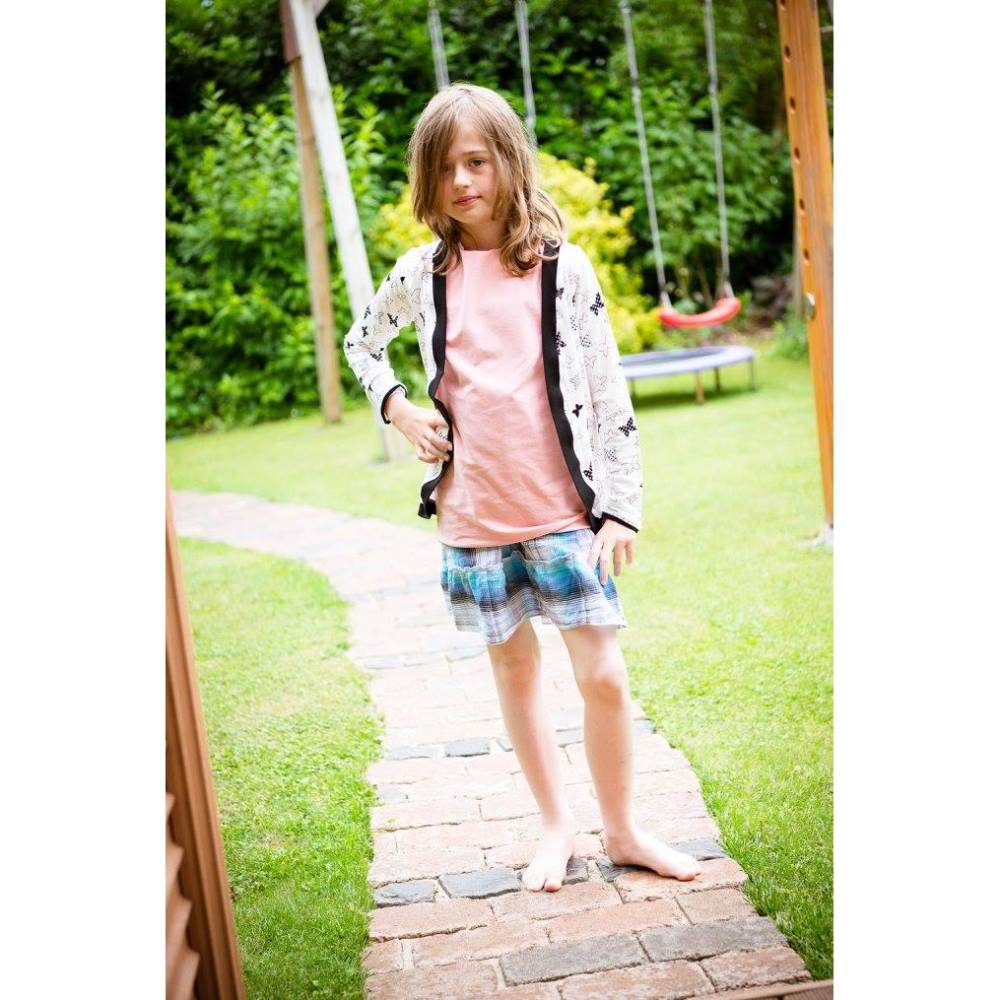 Schnittmuster Kinder Cardigan – Groessen 74 bis 146 – Mit Kapuze oder Buendchen – Raffung Aermel – Einfaches Naehprojekt Bild 7