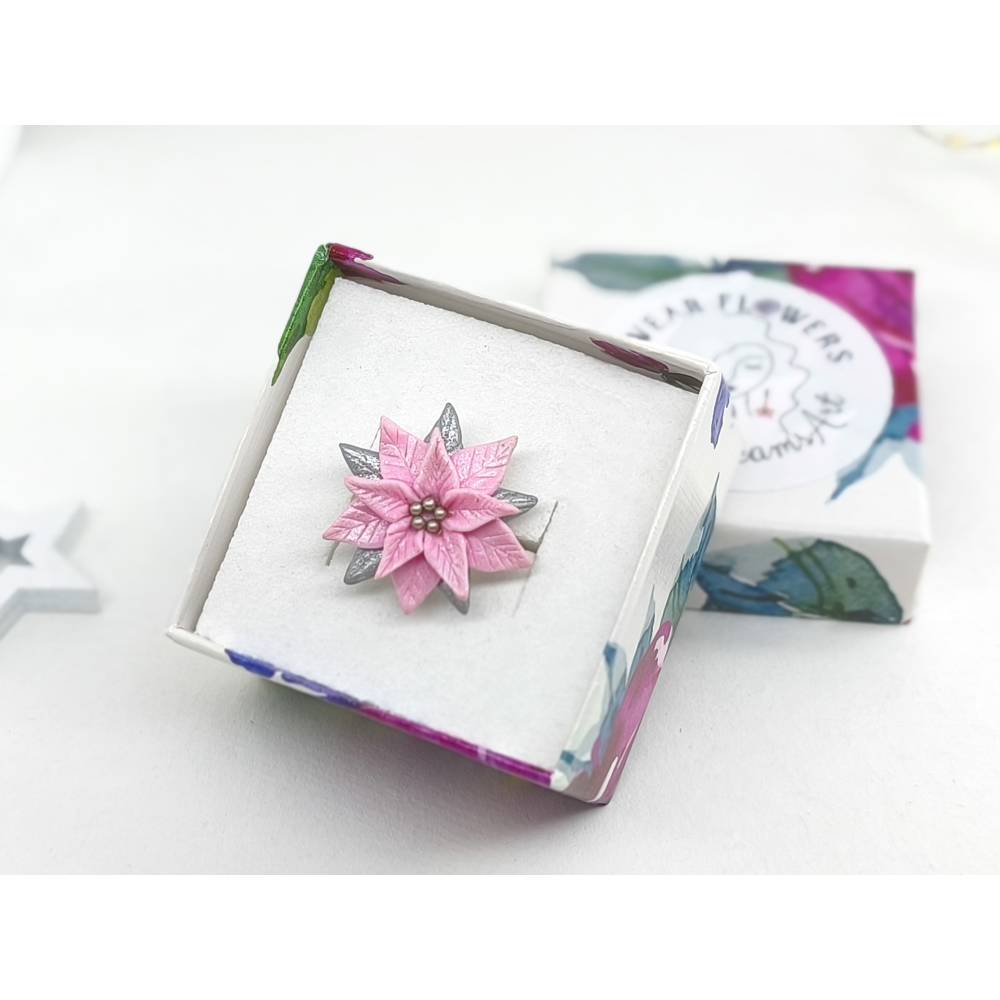 Verstellbarer Weihnachtsstern Ring, Weihnachtsring fr Sie, Geschenk fr  Schwester, Geschenk fr Ehefrau