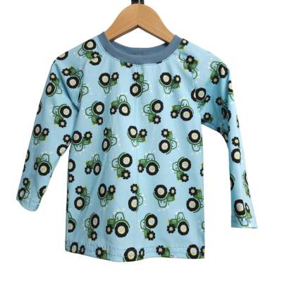 Langarmshirt Traktor grün