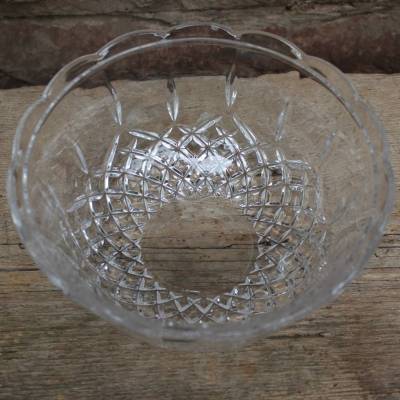 RCR Kristall Schüssel Schale 24% Bleikristall 70er 80er Jahre Made in Italy