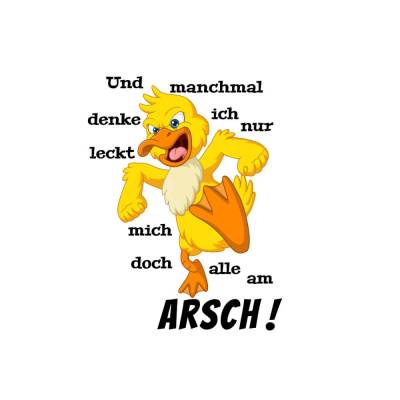 Ente Autoaufkleber/Wandtattoo Personalisierbar -Wetterfest - verschiedene Größen WP-001-1040-082025