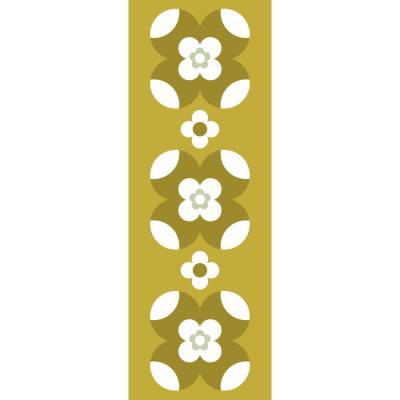 Lesezeichen Erdenblumen, 5 Buchzeichen mit stilisierten Blüten im Retro- und skandinavischem Stil