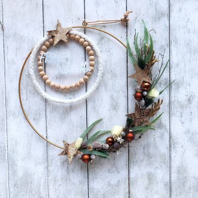 Weihnachtskranz Türkranz Loop Weihnachten Advent Dekoration Kranz