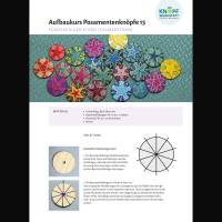 Anleitung für den Fünfzackigen Sternknopf (Aufbaukurs Posamentenknöpfe 15)