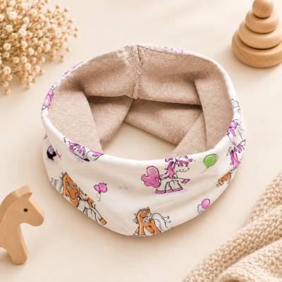 Kuschelig warmer Mädchen Winter Loop Schlauchschal Einhörner Luftballons Schmetterlinge Bunt Kinder 1 - 6 Jahre