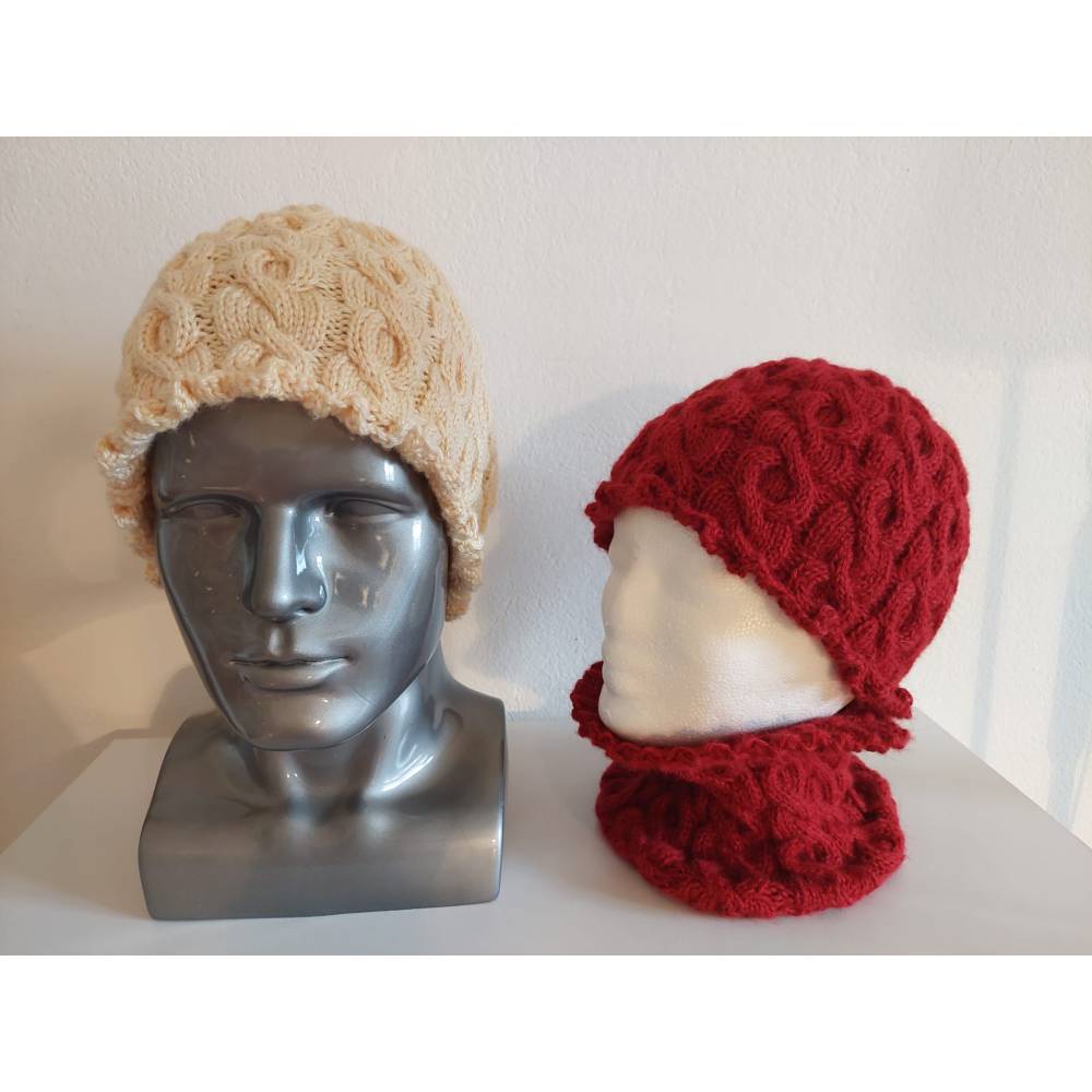 Winterset PAULINE – Strickanleitung für Mütze & Halswärmer im Zopfmuster, DK Stärke Bild 2