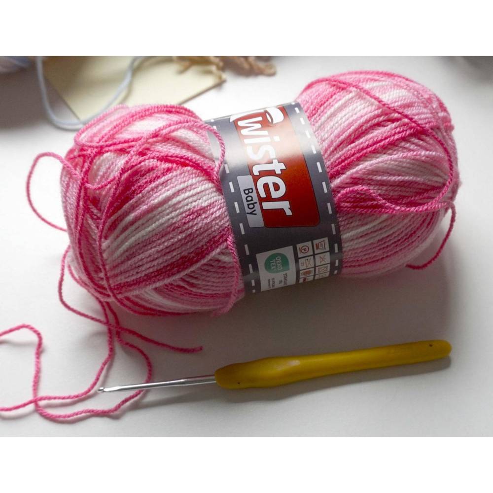 Häkelanleitung für die süßen Babyschühchen nur aus Stäbchen Bild 5