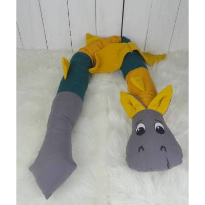 Bettdrache Bettschlange 200 cm – Kuscheliger Randschutz für Babybett & Wickeltisch