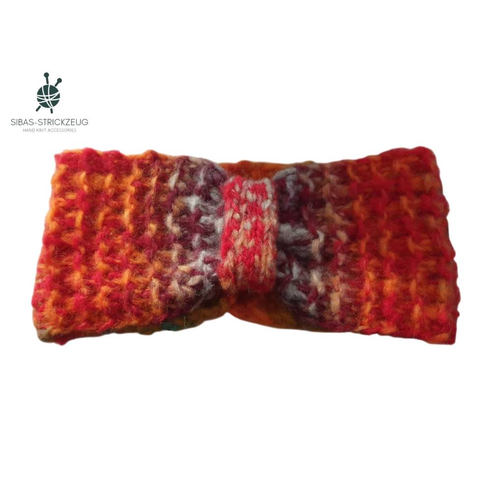 Strickanleitung Stirnband „ColorFlow“ – Twist/Knoten vorne – einfaches Muster, anfängerfreundlich Bild 2