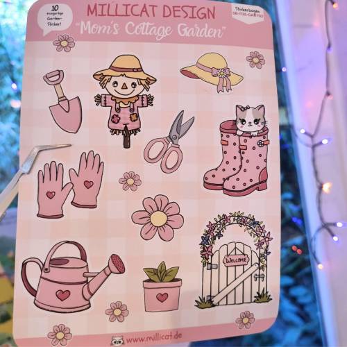 Stickerbogen "Mom's Cottage Garden"
