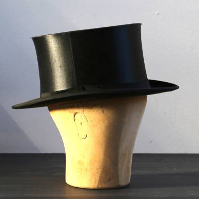 Klappzylinder Chapeau Claque Vintage Größe 58 Aleisa