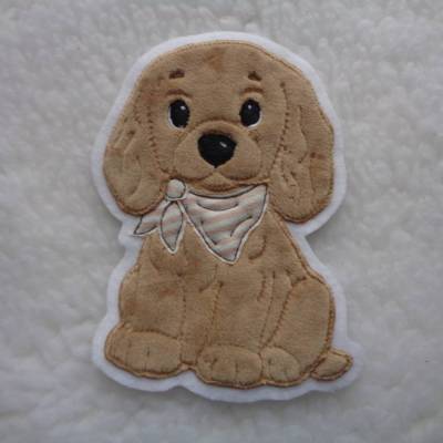 Aufnäher niedlicher Hund, Welpe Patch