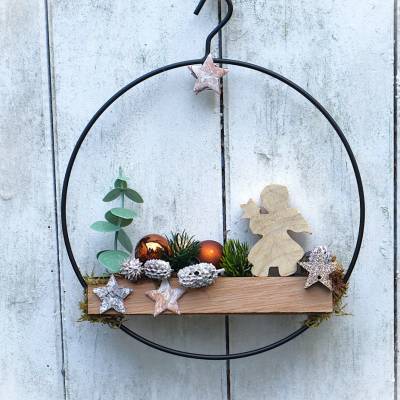 Weihnachtsdeko Kranz Engel Tür Kranz Loop Advent Dekoration