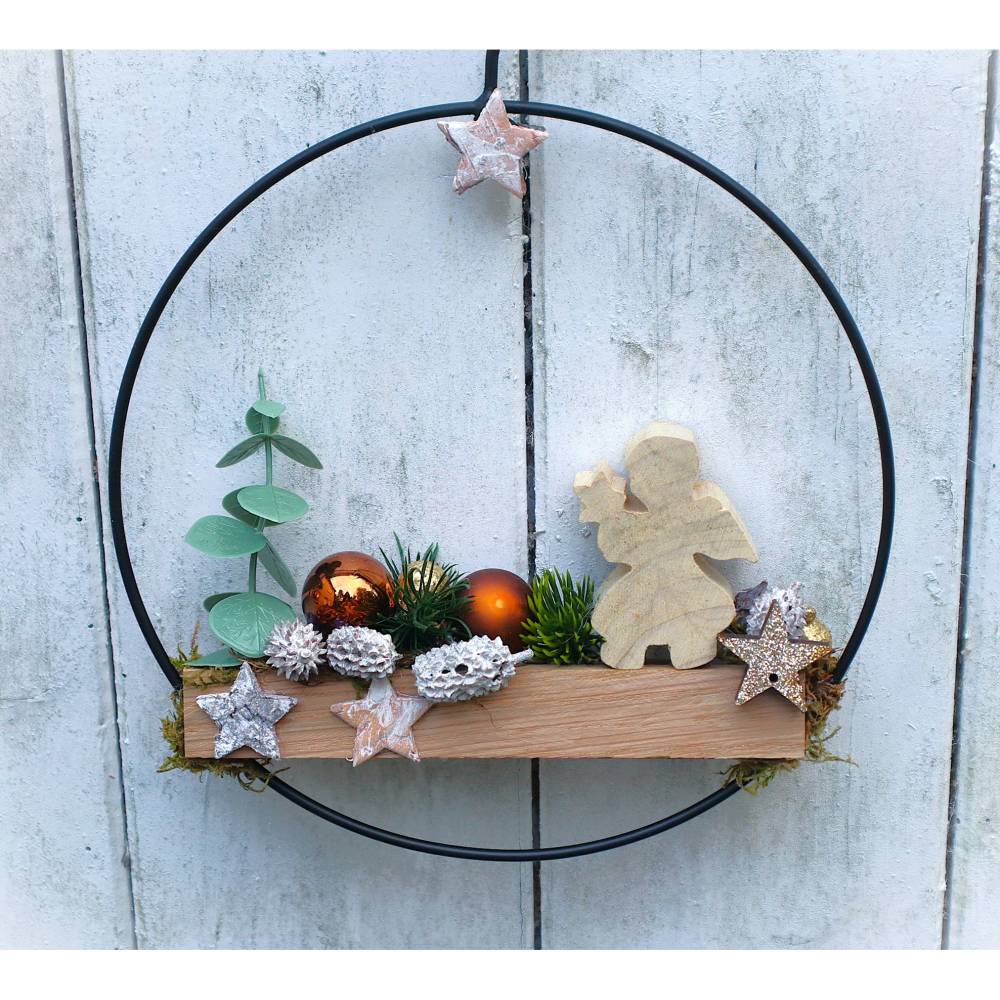 Weihnachtsdeko Kranz Engel Tür Kranz Loop Advent Dekoration