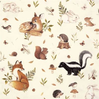 Dear Stella Webware Waldbewohner Stoff 0,5 m 