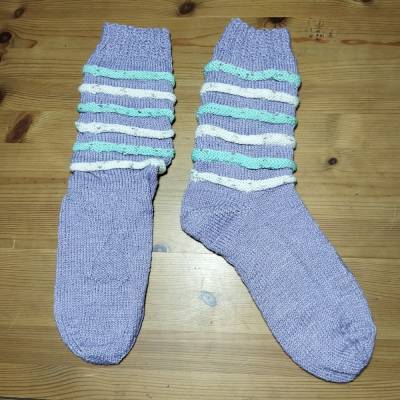handgestrickte Socken Gr.42/43