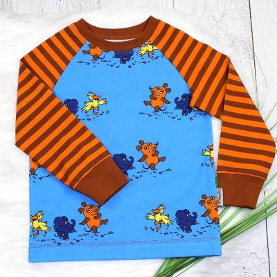 Langarmshirt | Die Sendung mit der Maus | Ente | Elefant | Weihnachten | Langarmshirt | Longsleeve | Raglanshirt
