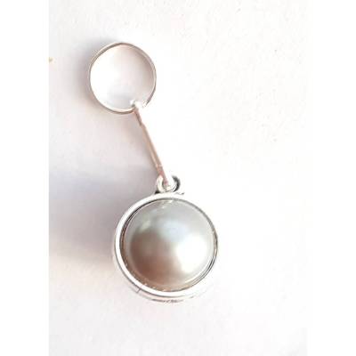 Feinmotorik Helfer Kugel Silbergrau Perliert Reißverschluss-Zieher Schlüßelanhänger Metall Silber