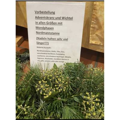 Adventskranz frischer Kranz Naturkranz