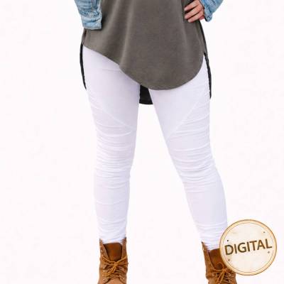 Schnittmuster Damenleggings | Unterteilung | drei Längen | Schnitt Miss Mixed