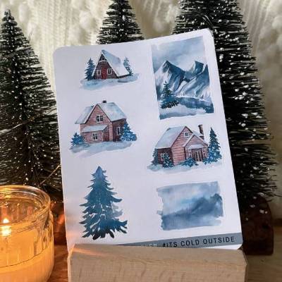 Funktionale Christmas Sticker für Pocket Planner – Handgemacht & Einzigartig