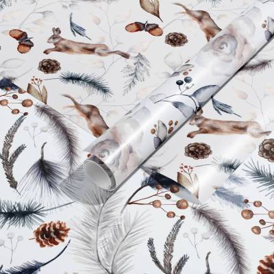Geschenkpapier Set *Winter Rabbit* / DIN A3 Einwickelpapier für Advent und Weihnachten