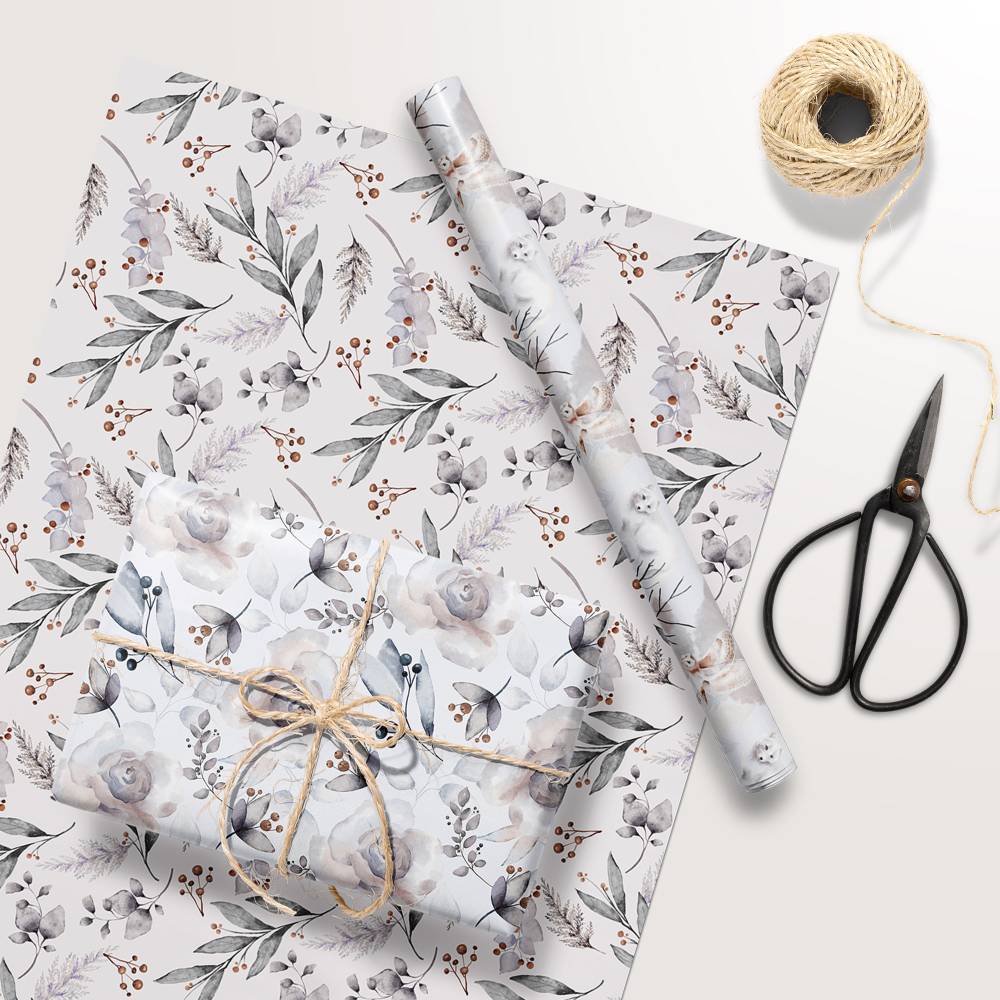 Geschenkpapier Set *Winter Animal* / DIN A3 Einwickelpapier für Advent und Weihnachten Bild 5