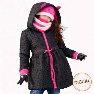 Mantel Kinder | Gr. 74-158 | A4 Schnittmuster und Nähanleitung | Ballonmantel nähen