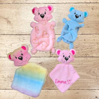 Stickdatei Teddy Schnuffeltuch/Nuckeltuch Set 25119 – ITH inkl. Anleitung & 6 Dateien