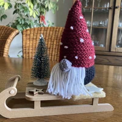 Wichtel auf Schlitten