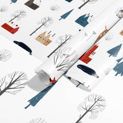 Geschenkpapier Set *Magic Winterland I* / DIN A3 Einwickelpapier für Advent und Weihnachten