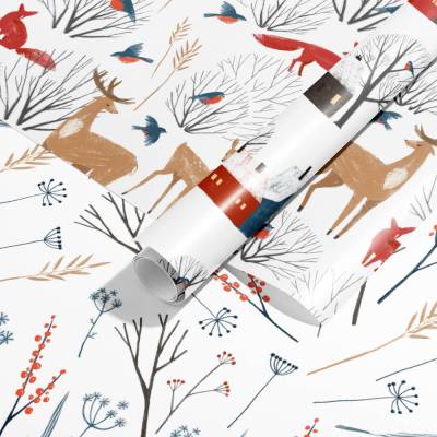 Geschenkpapier Set *Magic Winterland II* / DIN A3 Einwickelpapier für Advent und Weihnachten