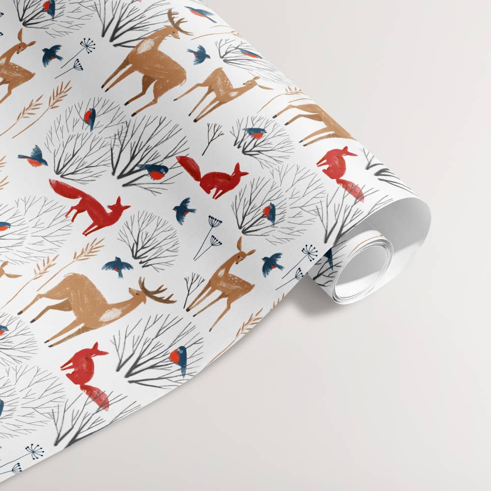 Geschenkpapier Set *Magic Winterland II* / DIN A3 Einwickelpapier für Advent und Weihnachten Bild 3
