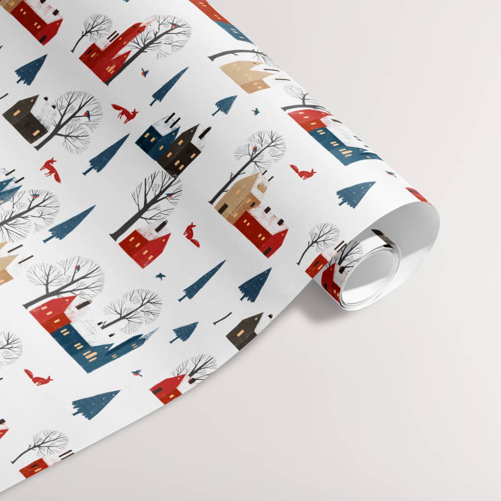 Geschenkpapier Set *Magic Winterland II* / DIN A3 Einwickelpapier für Advent und Weihnachten Bild 4