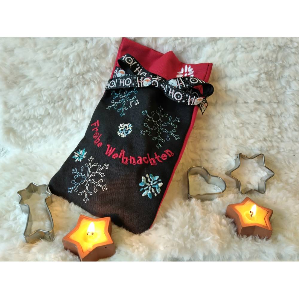 Stickdatei Frohe Weihnachten in 13cm  Länge– Freebie für Deine DIY Projekte Bild 5