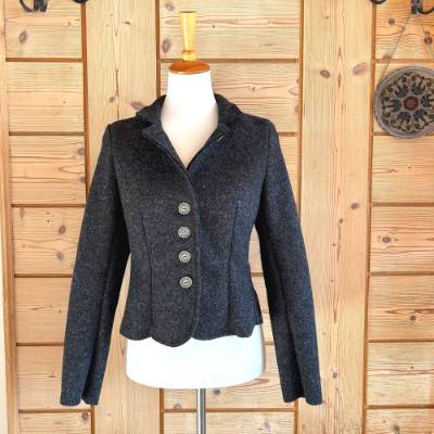 Damen-Walkjacke / Trachtenjacke, Farbe: anthrazit, Gr. 36