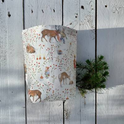 Stoffhülle - Lichtbeutel - Winterwald