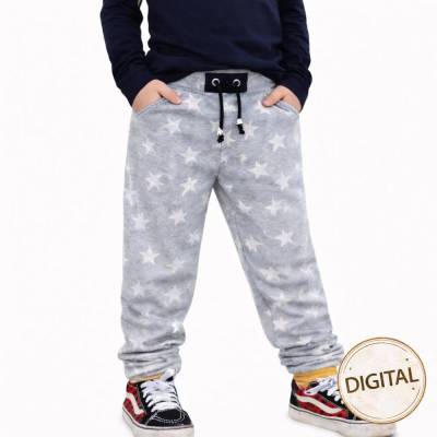 Schnittmuster „Chillbuxe“ • Jogginghose 56–146 • mit Unterteilung & Bündchen • PDF A4 • Kinderhose nähen • Anfänger geei