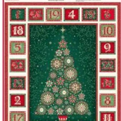 Nachhaltiger Patchwork Adventskalender Tannenbaum, Stoff Wandbehang – 24 Taschen zum Befüllen, wiederverwendbar & handgefertigt