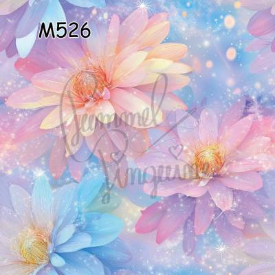 M526 PummelPinguine Exclusive „Kinderstoffe Golden Blossom Glow Strahlende Blüten mit goldenem Schimmer"