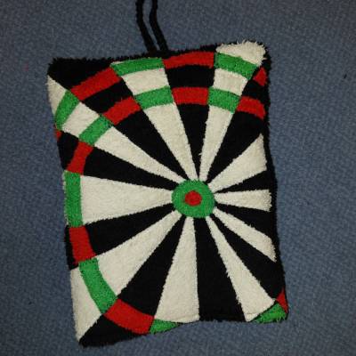 Dart Waschhandschuh – Handgemachtes Fan-Accessoire für Dartspieler, 20 x 15,5 cm