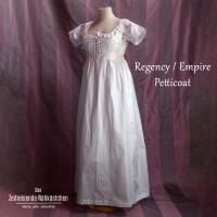 Unterrock Regency Empire Petticoat aus 100 % Baumwolle – authentische Unterwäsche für Empire- und Regency-Kleider, Reena