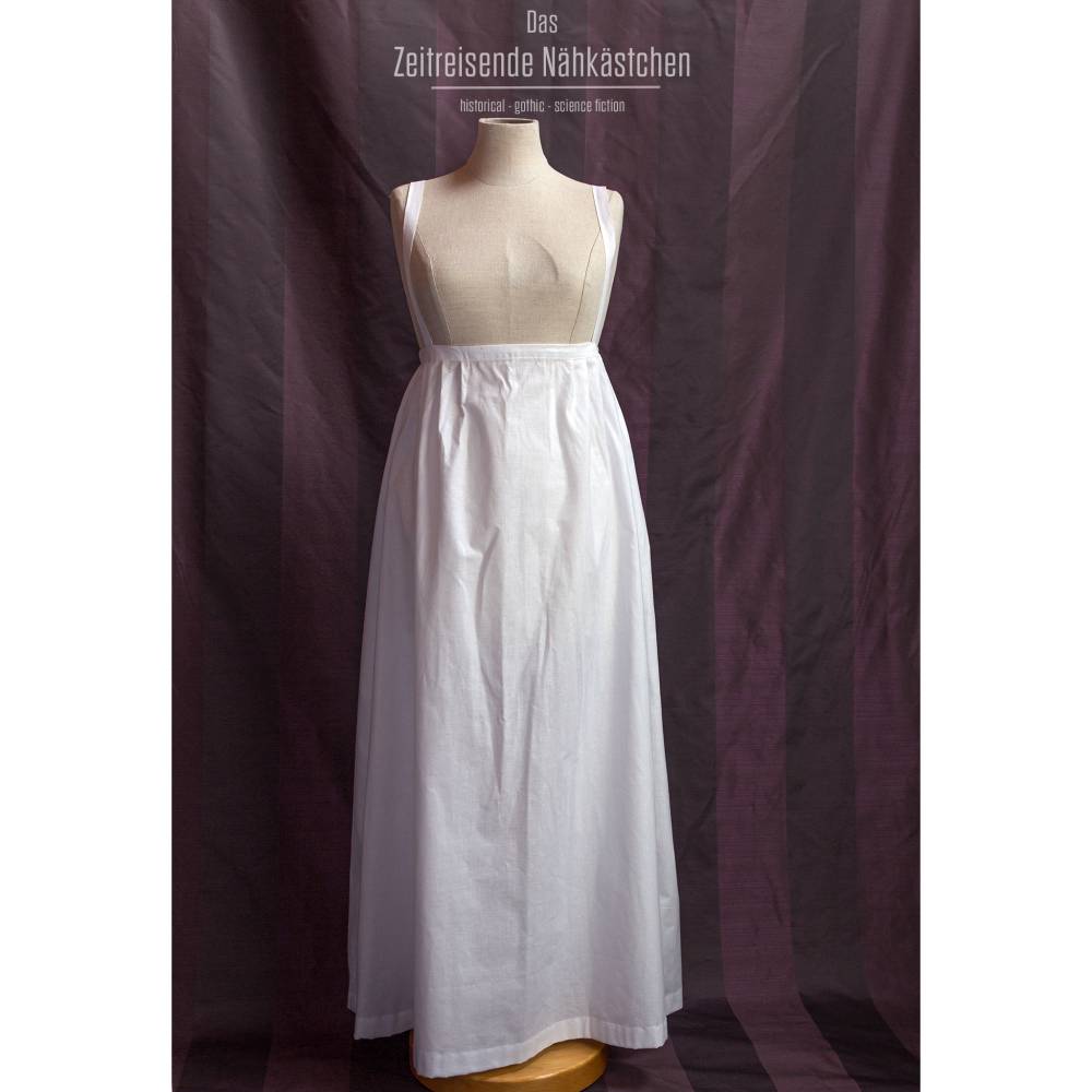 Unterrock Regency Empire Petticoat aus 100 % Baumwolle – authentische Unterwäsche für Empire- und Regency-Kleider, Reena Bild 2
